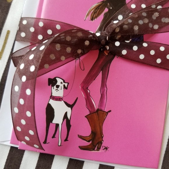 ❗Henri Bendel Illustrator Izak Zenou Bendel Girl Notecards and Envelope Set❗ - Picture 2 of 3